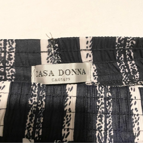 Casa Donna Striped Wide Leg Pants Womens Size M/L - Picture 7 of 15